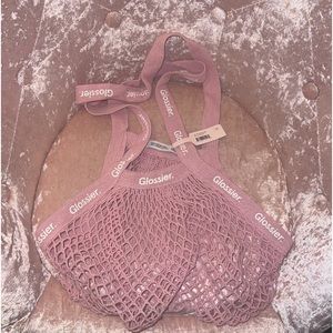 Glossier pink market bag #glossier